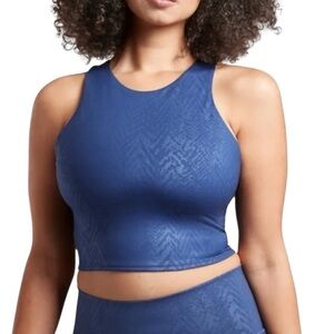Athleta Conscious Embossed Crop Tank